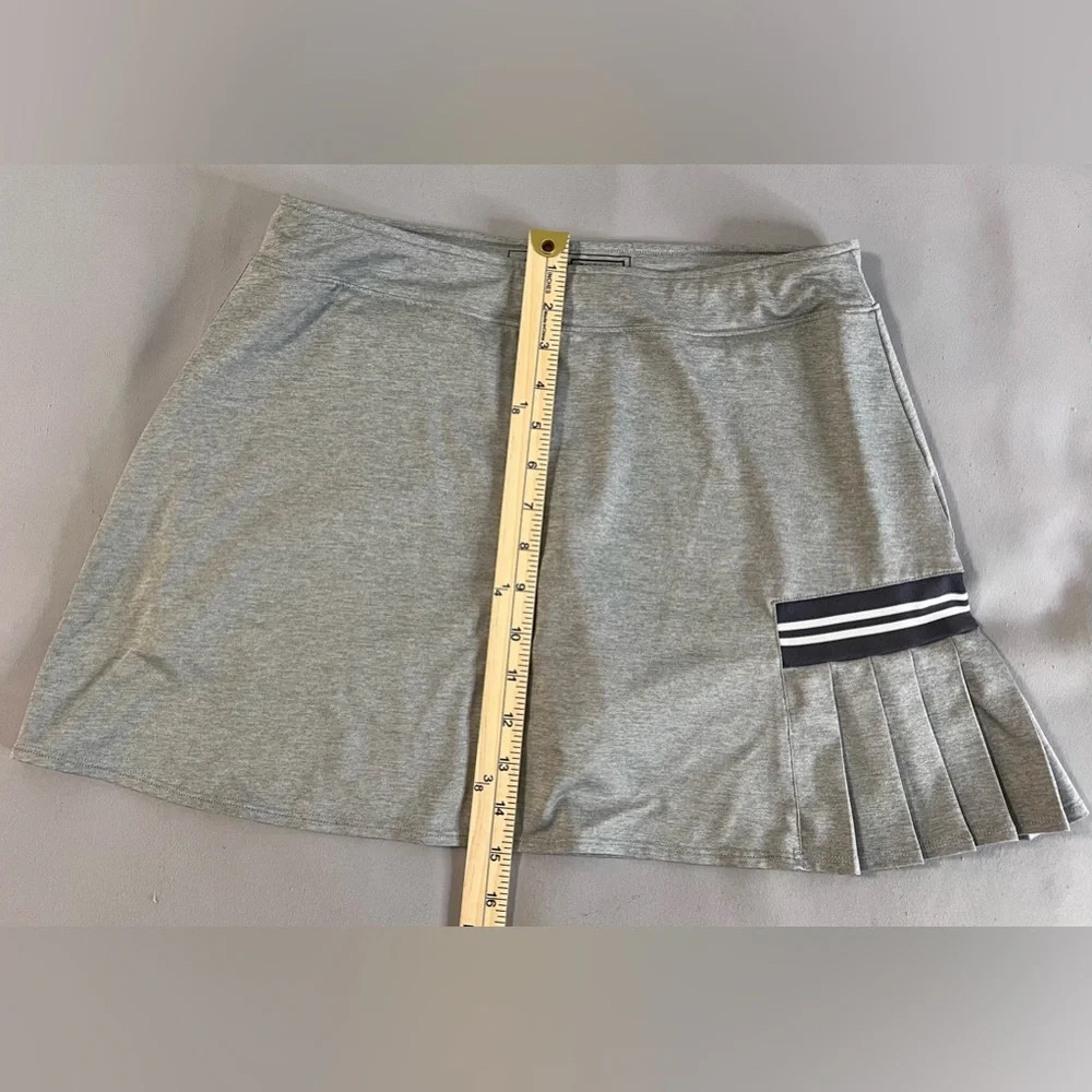 Slazenger Golf Women's Small Tennis Skirt‎ Skort Light Gray Pleated Side Medium